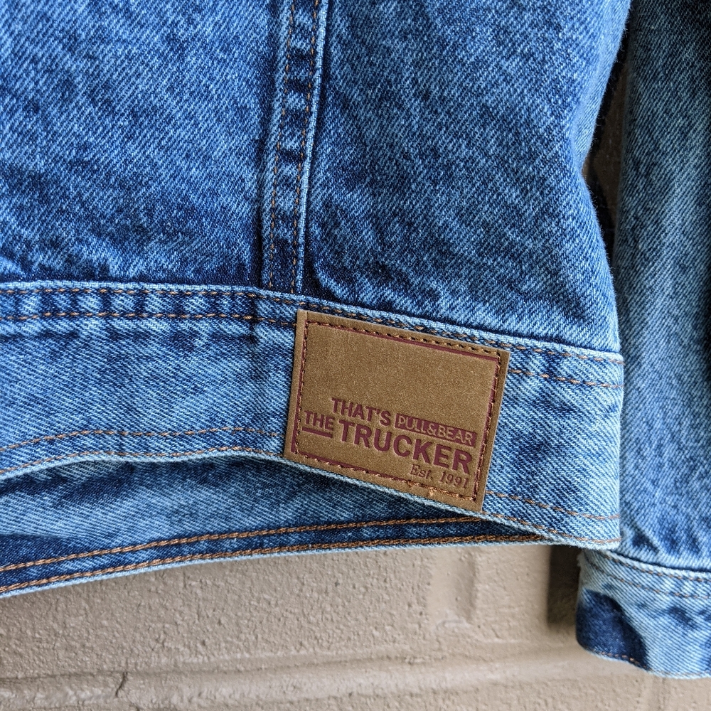 NEW Pull & Bear Denim Jean Jacket - Picture 5 of 5
